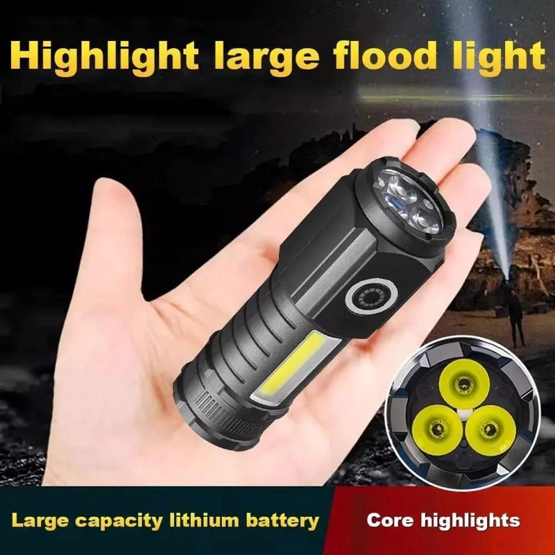 LINTERNA RECARGABLE USB CON IMAN Y ALTA POTENCIA LUMINICA - 4