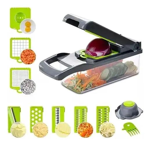 REBANADORA MANDOLINA PARA VERDURAS CON CUCHILLAS AJUSTABLES Y DISEÑO SEGURO - 2