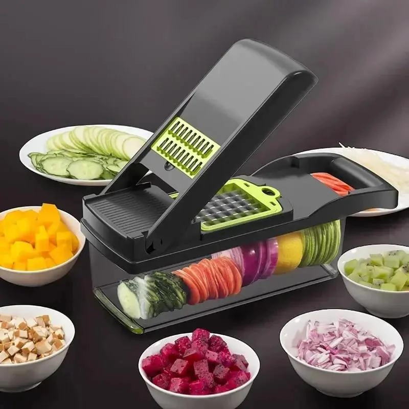 REBANADORA MANDOLINA PARA VERDURAS CON CUCHILLAS AJUSTABLES Y DISEÑO SEGURO - 3
