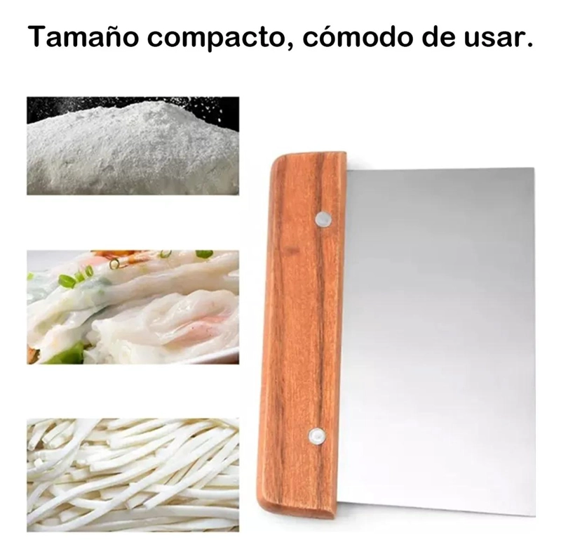 SET DE 4 ESPATULAS DE ACERO INOXIDABLE PARA REPOSTERIA Y MASA - 4