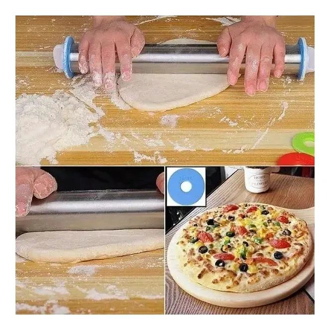 PACK DE 2 USLEROS AJUSTABLES DE ACERO INOXIDABLE PARA FONDANT DE 45 CM - 2