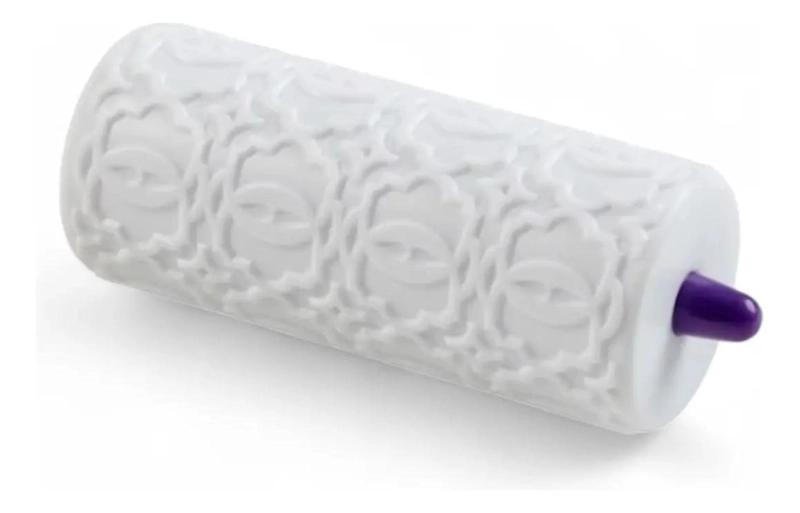 RODILLO TEXTURIZADOR CON DISEÑO GEOME TRICO PARA REPOSTERIA Y DECORACION - 3