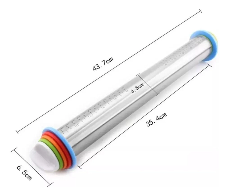 RODILLO AJUSTABLE DE ACERO INOXIDABLE PARA REPOSTERIA CON MEDIDAS VARIABLES - 4