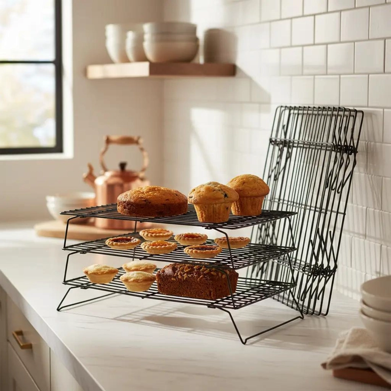 REJILLA PARA ENFRIAR CON 3 NIVELES IDEAL PARA GALLETAS Y TORTAS - 1