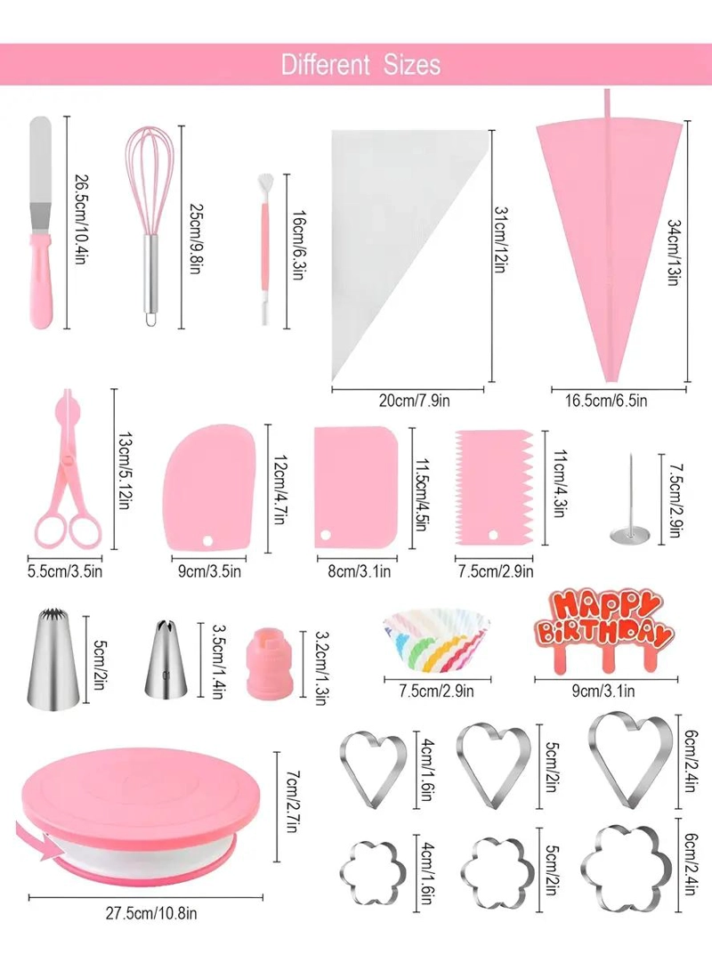 KIT COMPLETO DE UTENSILIOS PARA REPOSTERIA CON 285 PIEZAS VARIADAS - 3