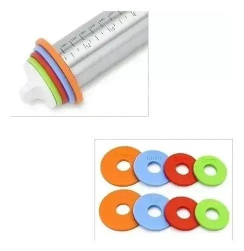 RODILLO REGULABLE PARA FONDANT Y REPOSTERIA CON AJUSTE PARA PIZZAS Y GALLETAS - 4