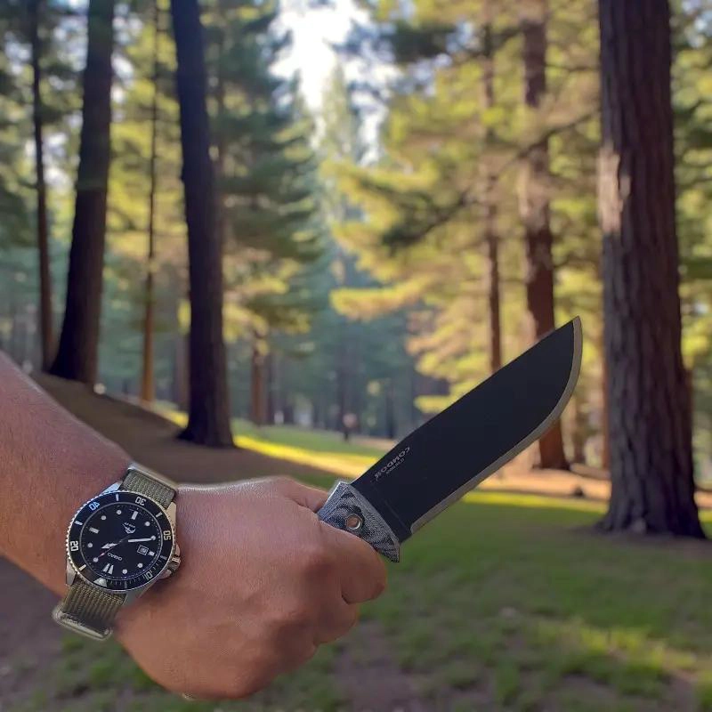 CUCHILLO DE HOJA ROBUSTA CON DISEÑO ERGONOMICO PARA USO GENERAL - 5
