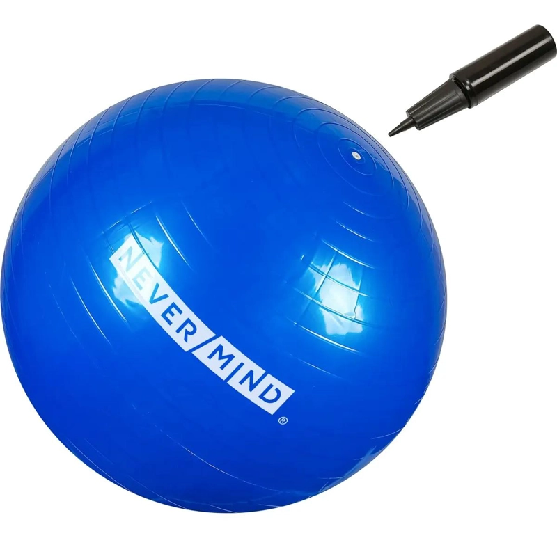 PELOTA DE PILATES Y YOGA DE 75 CM CON INFLADOR MANUAL - 1