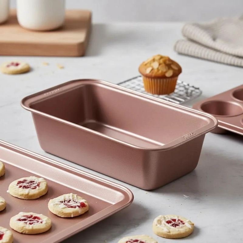 SET DE REPOSTERIA CON 4 PIEZAS ANTIADHERENTES DE ALTA CALIDAD - 4