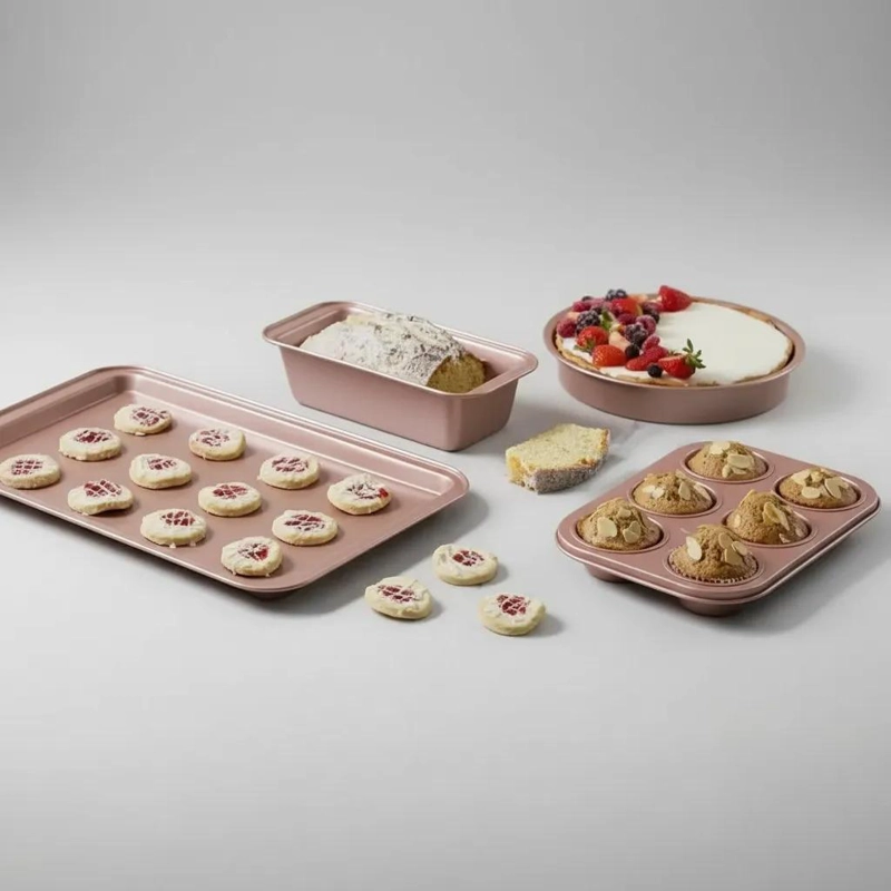 SET DE REPOSTERIA CON 4 PIEZAS ANTIADHERENTES DE ALTA CALIDAD - 5