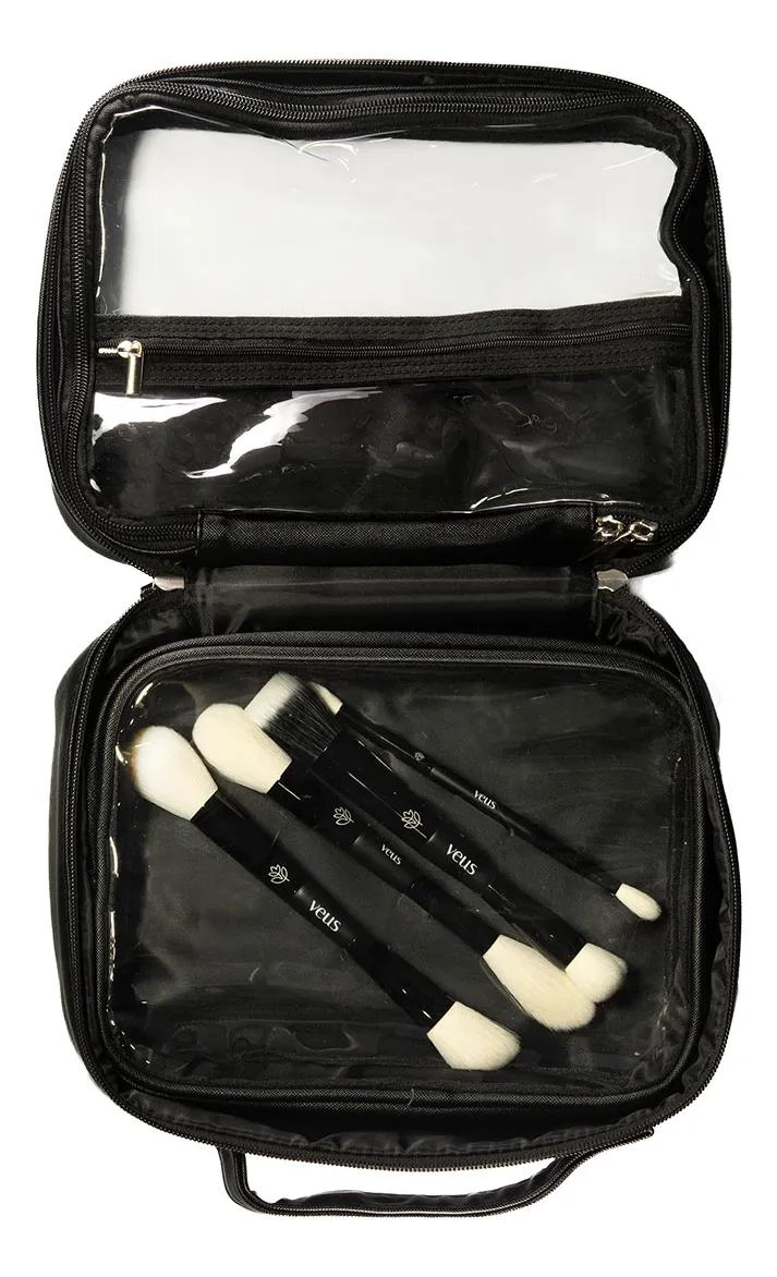 ORGANIZADOR PORTATIL PARA MAQUILLAJE CON MULTIPLES COMPARTIMENTOS - 3