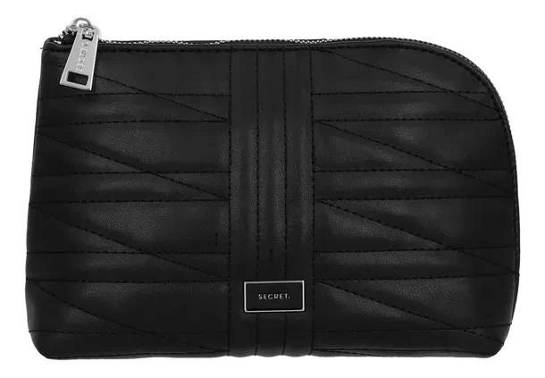 COSMETIQUERO COMPACTO CON CIERRE SEGURO Y DISEÑO ELEGANTE EN NEGRO - 1