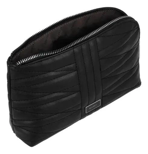 COSMETIQUERO COMPACTO CON CIERRE SEGURO Y DISEÑO ELEGANTE EN NEGRO - 3