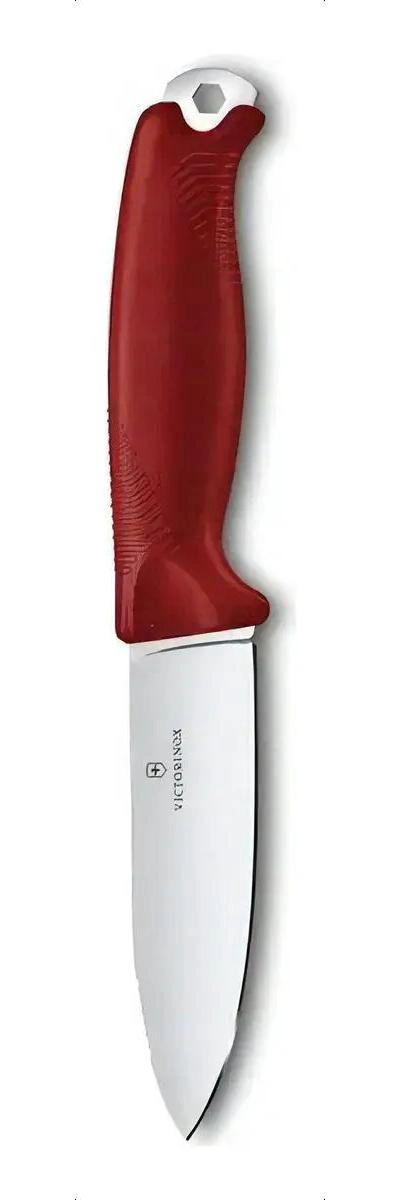 CUCHILLO DE COCINA CON MANGO ROJO Y HOJA AFILADA - 4