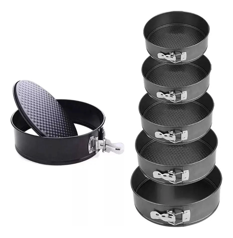 SET DE MOLDES DESMONTABLES PARA TORTA CON 6 PIEZAS DE VARIOS TAMAÑOS - 1