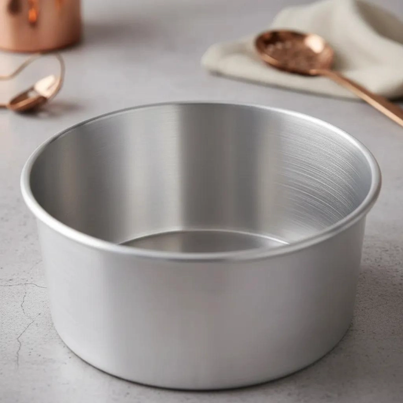 MOLDE REDONDO ALTO DESMONTABLE DE ALUMINIO PARA TORTAS 30X10 CM - 5