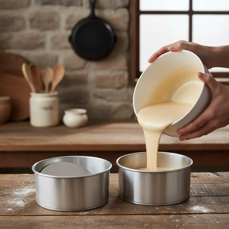 SET DE 2 MOLDES DE ALUMINIO PARA PAN DE PASCUA DE 1 KILO - 1
