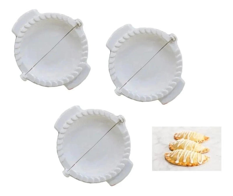 SET DE 3 MOLDES PARA EMPANADAS DE 18 CM PARA REPOSTERIA - 1