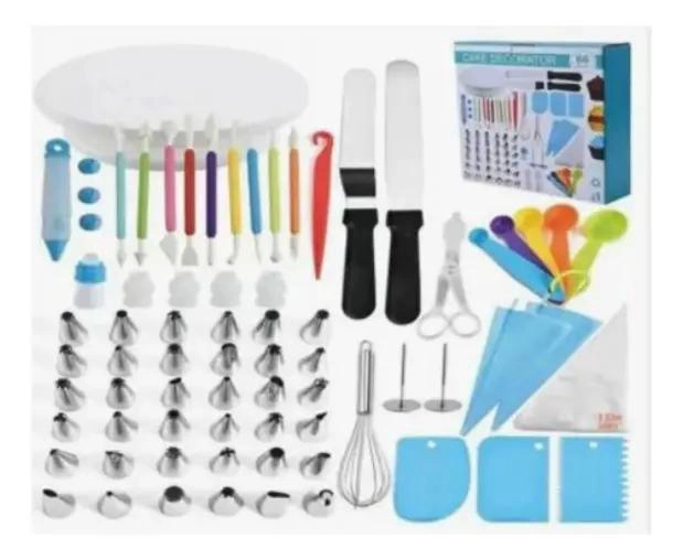 SET COMPLETO DE 66 PIEZAS PARA REPOSTERIA CON PLATO GIRATORIO Y ACCESORIOS - 3