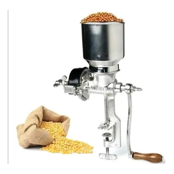 MOLINO MANUAL METALICO PARA GRANOS COMO MAIZ, CAFE  Y ARROZ - 2