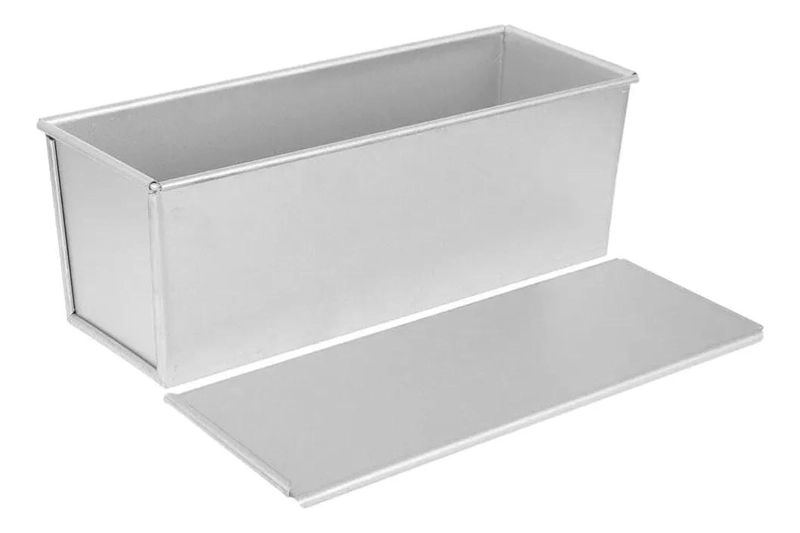 MOLDE PARA PAN DE ALUMINIO ANTIADHERENTE 33X12X12 CM CAPACIDAD 1000 GRAMOS - 2