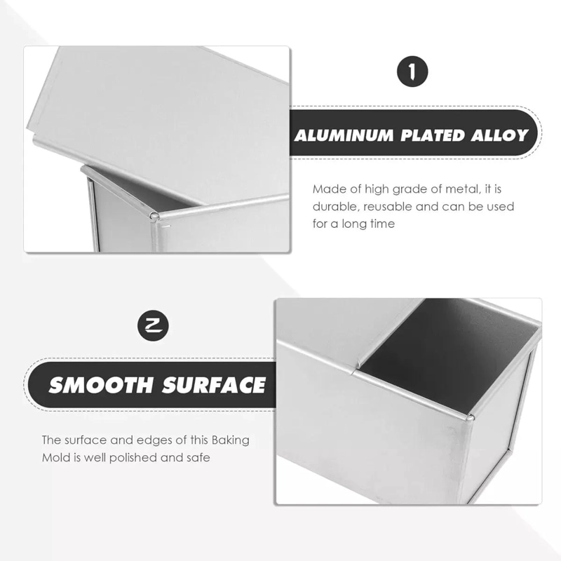 MOLDE PARA PAN DE ALUMINIO ANTIADHERENTE 33X12X12 CM CAPACIDAD 1000 GRAMOS - 4
