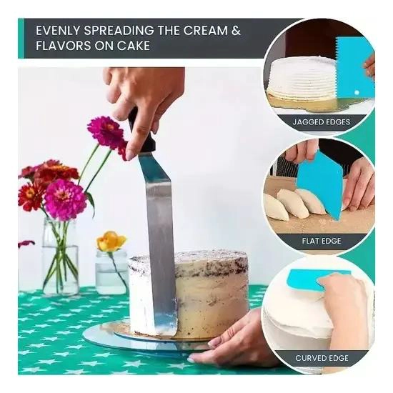 SET COMPLETO DE UTENSILIOS PARA PASTELERIA CON 66 PIEZAS Y BASE PARA TORTAS - 2