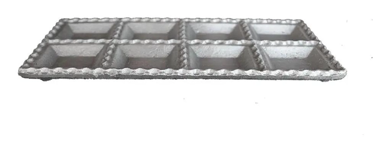 MOLDE DE ALUMINIO PARA TORTELONI CON 8 CAVIDADES RESISTENTES - 3