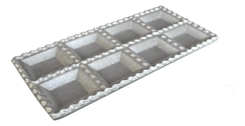 MOLDE DE ALUMINIO PARA TORTELONI CON 8 CAVIDADES RESISTENTES - 4