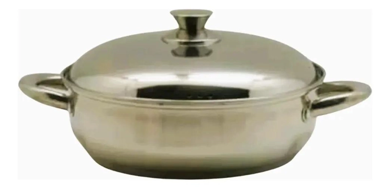 OLLA ARROCERA DE ACERO INOXIDABLE CON CAPACIDAD DE 4,8 LITROS Y DIAMETRO DE 28CM - 1