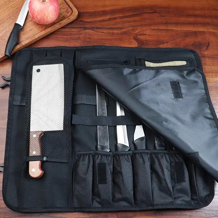 BOLSO PORTA CUCHILLOS PARA COCINA, CHEF, PARRILLA Y PICNIC - 3