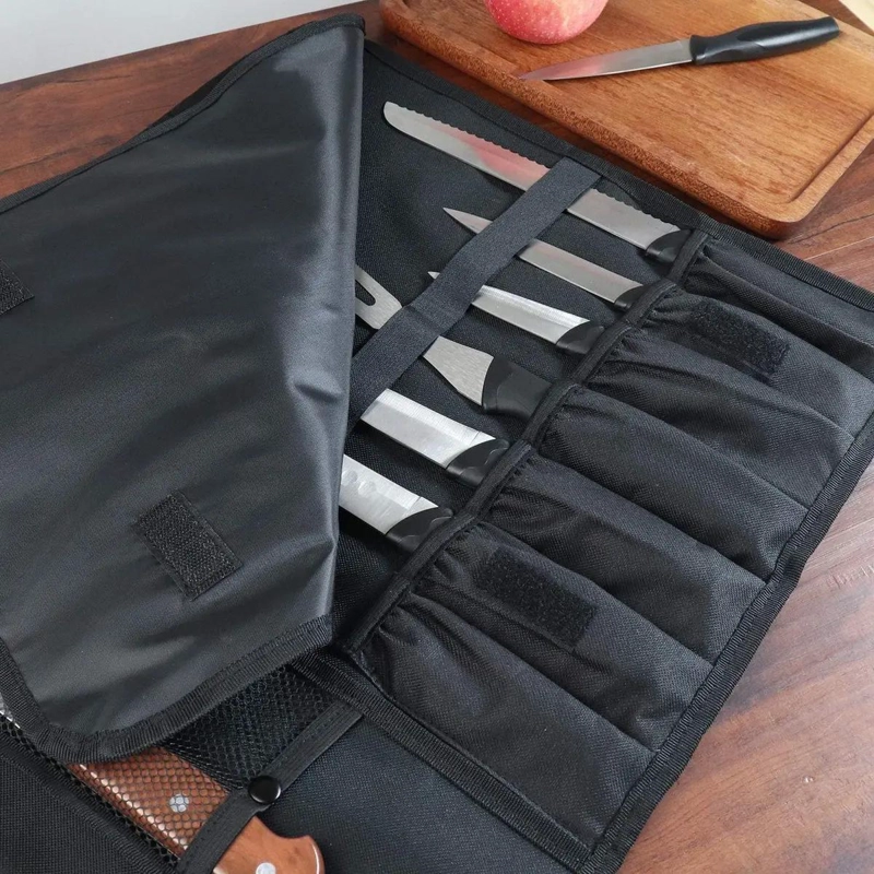 BOLSO PORTA CUCHILLOS PARA COCINA, CHEF, PARRILLA Y PICNIC - 5