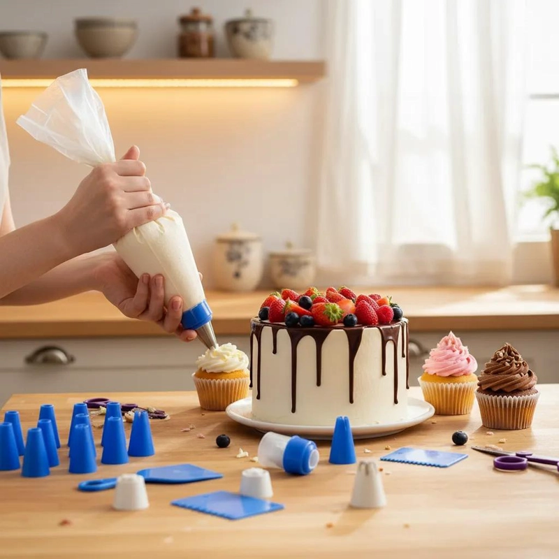KIT COMPLETO DE REPOSTERIA CON 65 PIEZAS PARA DECORAR TORTAS Y CUPCAKES - 4