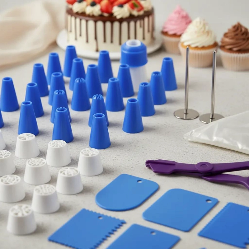 KIT COMPLETO DE REPOSTERIA CON 65 PIEZAS PARA DECORAR TORTAS Y CUPCAKES - 5