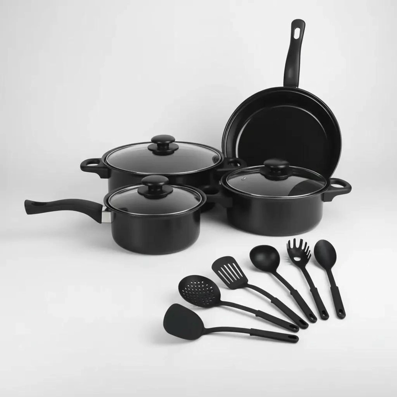 JUEGO DE OLLAS ANTIADHERENTES CON UTENSILIOS DE COCINA 13 PIEZAS - 5