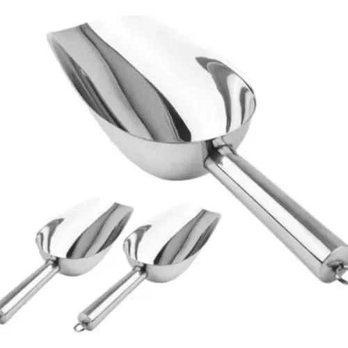 CUCHARA MEDIDORA PORUÑA ACERO INOXIDABLE 5OZ 12OZ 24OZ SET - 2
