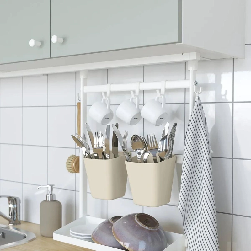SET ORGANIZADOR PARA COCINA DE PARED EN ACERO DE 45.7 CM - 3