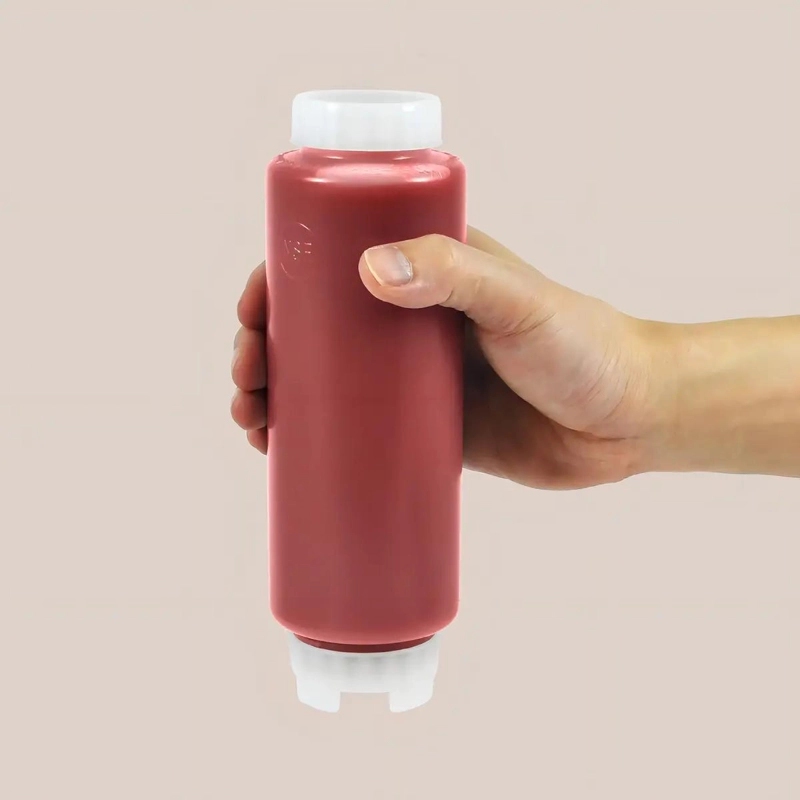 TUBO DOSIFICADOR DE 473 ML CON VALVULA AMARILLA PARA SALSAS Y JARABES - 3