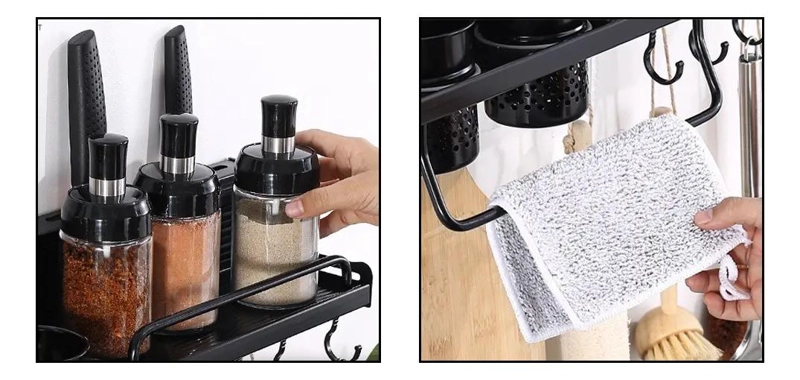 ESTANTE ORGANIZADOR DE PARED PARA ESPECIAS Y UTENSILIOS DE COCINA - 3