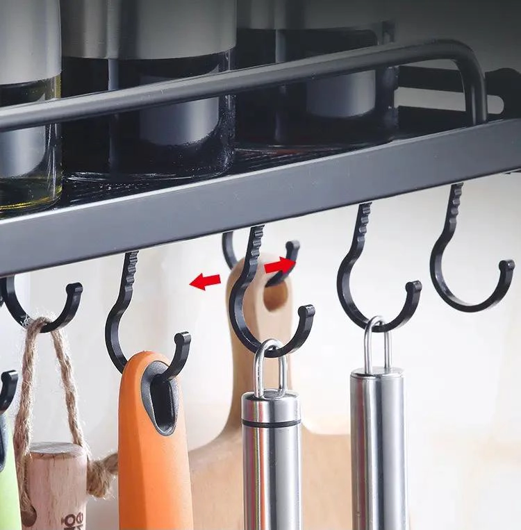 ESTANTE ORGANIZADOR DE PARED PARA ESPECIAS Y UTENSILIOS DE COCINA - 5