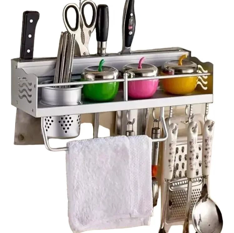 REPISA ORGANIZADORA PARA COCINA CON PORTA CUCHILLOS DE 50 CM - 1