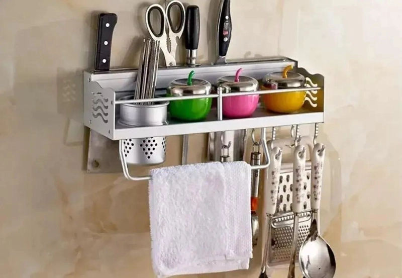 REPISA ORGANIZADORA PARA COCINA CON PORTA CUCHILLOS DE 50 CM - 2
