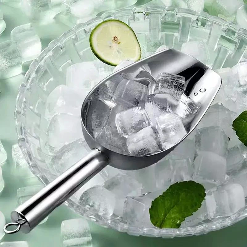 CUCHARA MEDIDORA DE ACERO INOXIDABLE PARA GRANOS Y HIELO DE 30 CM - 2