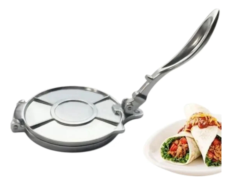PRENSA PARA TORTILLAS DE 8 PULGADAS EN ACERO INOXIDABLE RESISTENTE - 3