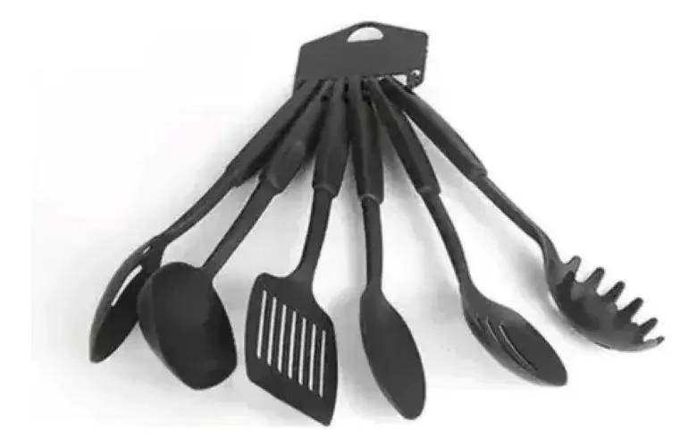 JUEGO DE OLLAS CON RECUBRIMIENTO ANTIADHERENTE Y UTENSILIOS 13 PIEZAS - 4