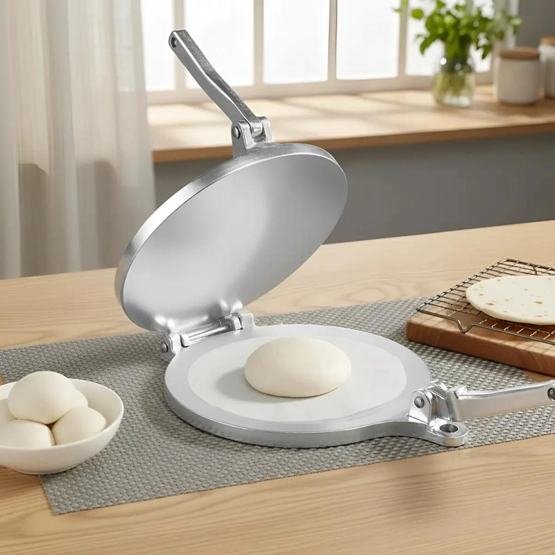 PRENSA PARA APLASTAR MASA DE TORTILLAS Y EMPANADAS DE COCINA - 4