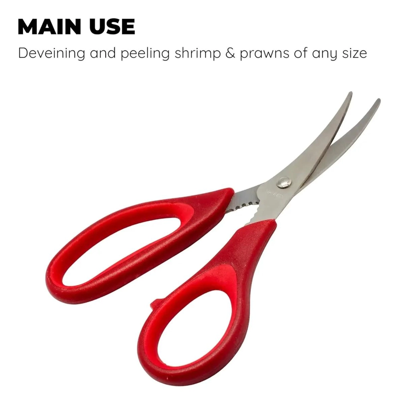 TIJERAS PROFESIONALES PARA MARISCOS CON DISEÑO ERGONOMICO Y CUCHILLAS AFILADAS - 4