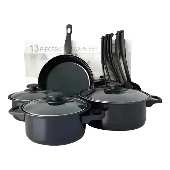 JUEGO DE OLLAS ANTIADHERENTES CON UTENSILIOS DE COCINA 13 PIEZAS - 1