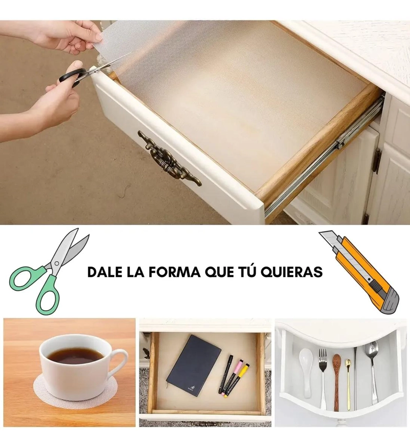 LAMINA PROTECTORA TRANSPARENTE PARA MUEBLES Y MESAS DE COCINA 6 METROS - 4