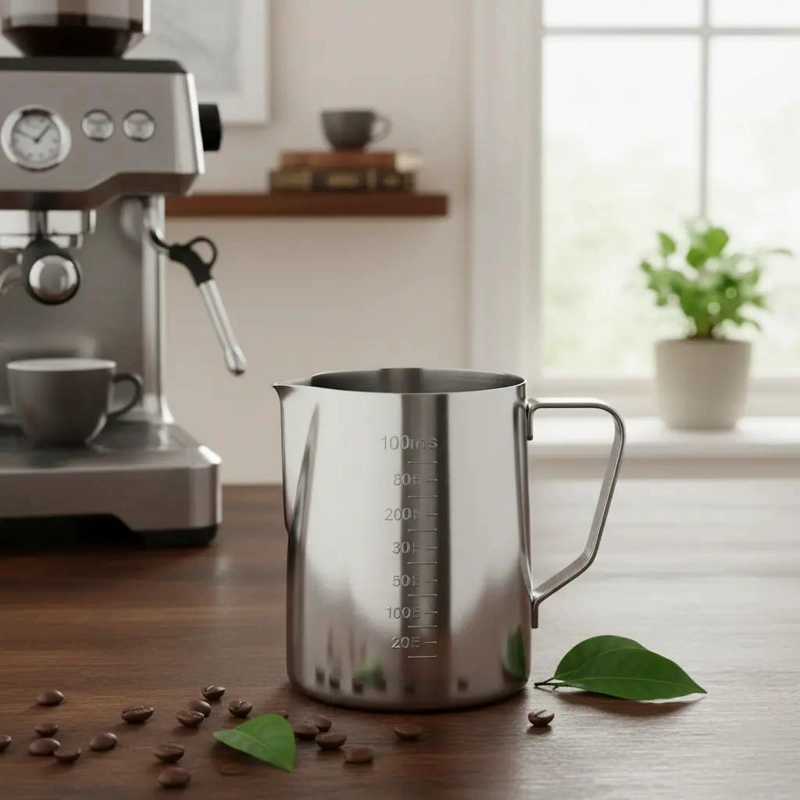 JARRA PARA ESPUMAR LECHE CON CAPACIDAD DE 900 ML PARA BARISTAS - 2